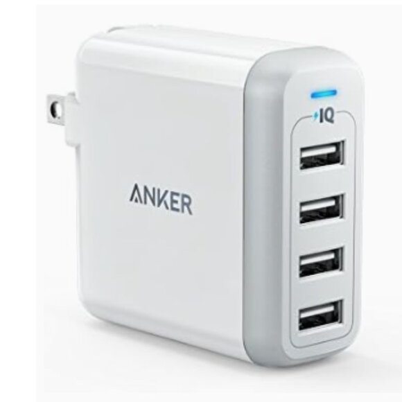 Anker 40W 4-Port USB Wall Charger with Foldable Plug - Picture 1 of 5